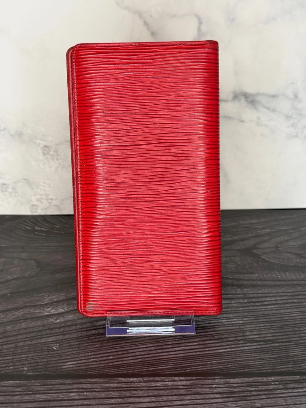 Louis Vuitton Epi Red Long Bifold Wallet | Vintage | Date Code: CA0964